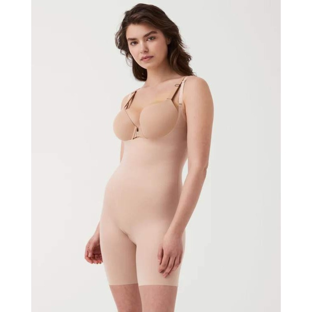 SPANX Thinstincts 2.0 Open-Bust Bodysuit Champagne Beige 3XL New With Tags